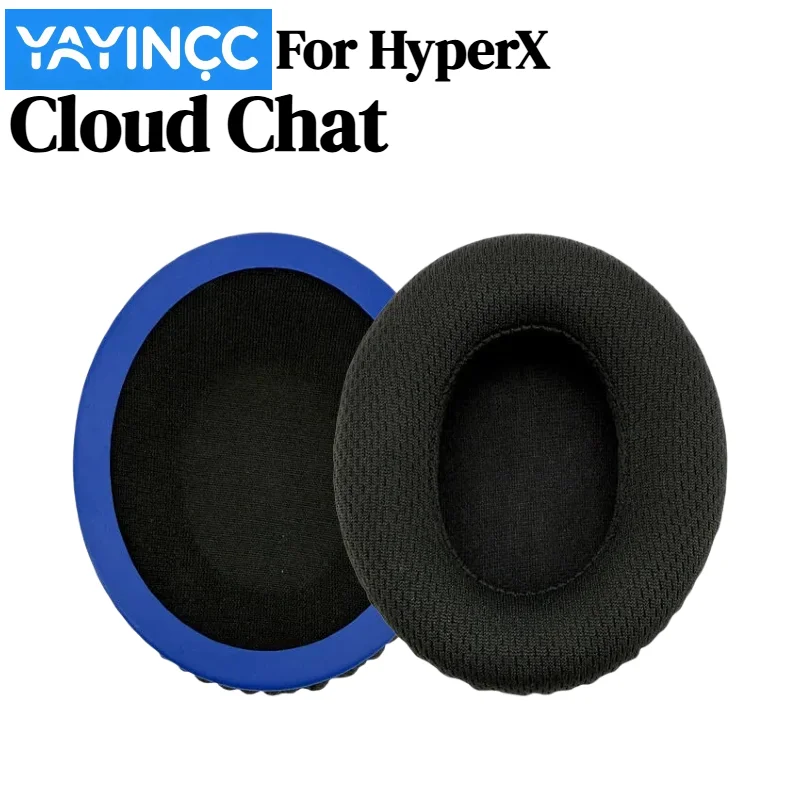 Replacement Soft Mesh Ear Pads Cushions For HyperX Cloud Chat Headphones Memory Foam Earmuffs Repair Parts