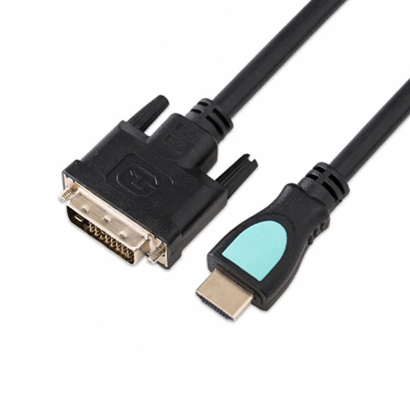 Conversion mutuelle bidirectionnelle vidéo 1080P, compatible HDMI vers câble DVI, budgétaire d'ordinateur pour DVI, reviepet24 + 1