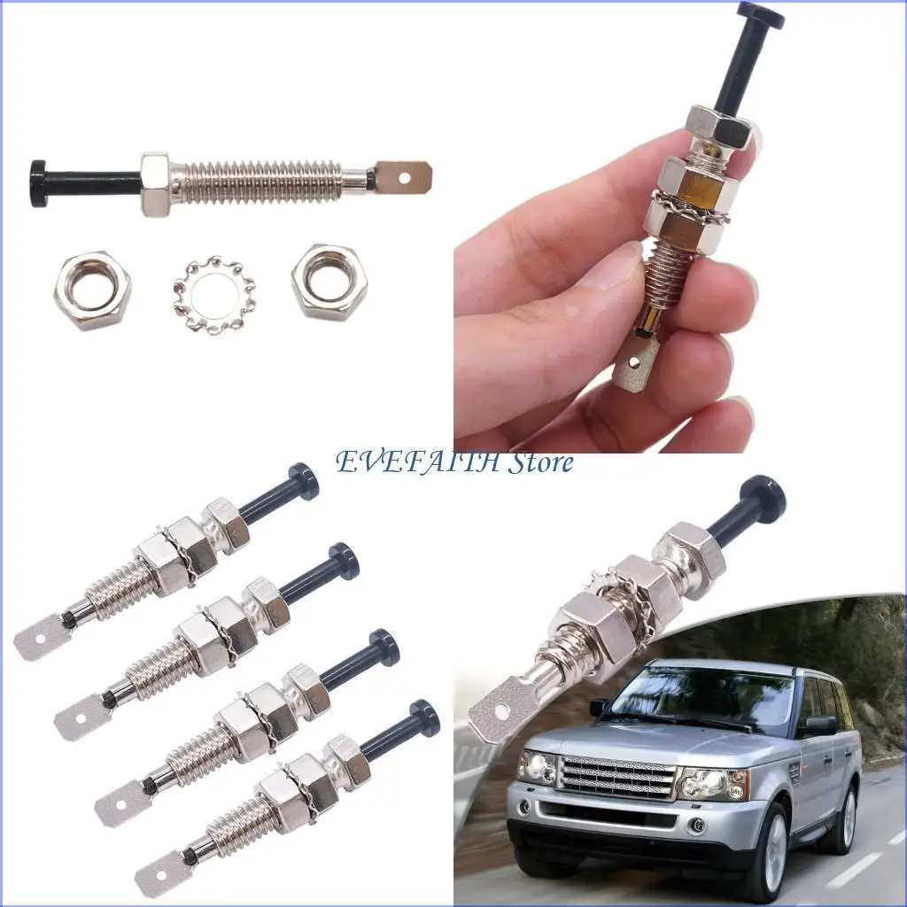 124B Door Pin Switches Car Auto Trunk Alarm Security Hood On Off Universal Adjustable Bonnet Light Hood Screw Car Spare Part