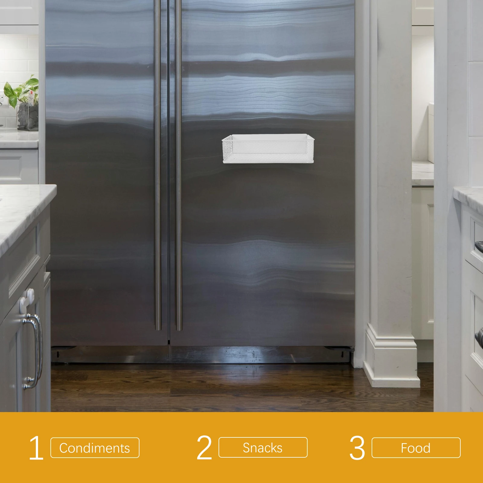 

Refrigerator Shelf Magnetic Storage Box Refrigerators Fridge Organizers and Iron Racks