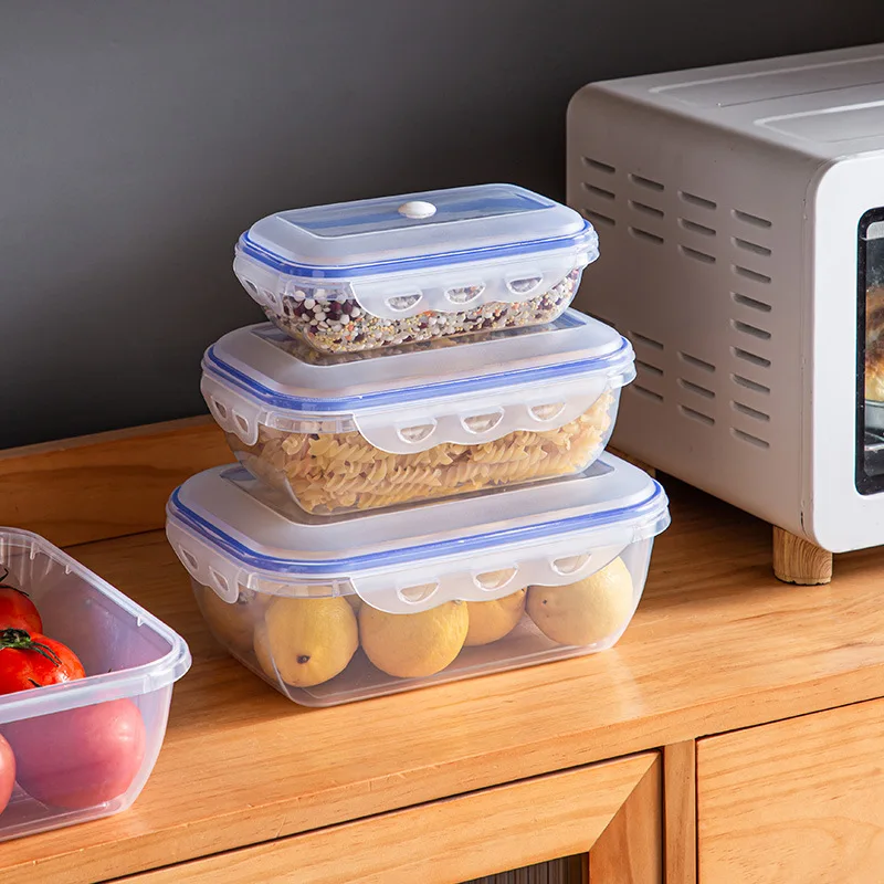 Microwaveable Vacuum Food Storage Box, Bento Box, Transparent Storage Container, Fridge Organizer, Food Sealing Organizer