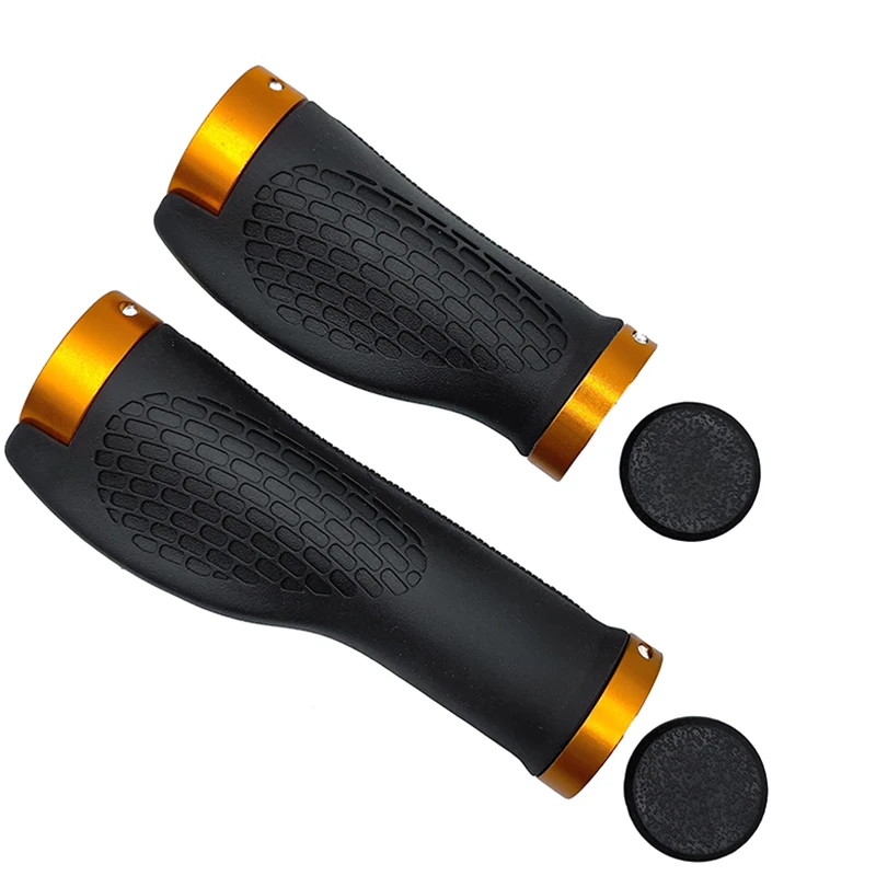 PE Gummi MTB Fahrrad Griffe Lenker Abdeckung Gummi Weiche Anti-Skid Fahrrad Grip Legierung Lock Bar BMX Griff Manschetten radfahren Zubehör