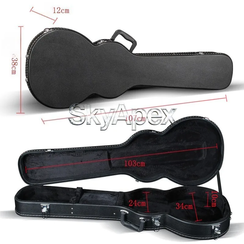 ST Electric Guitar Universal Square Wooden Case Jazz Guitar Storage Box LP Guitar Hard Case Moisture Proof Shippable Luggage