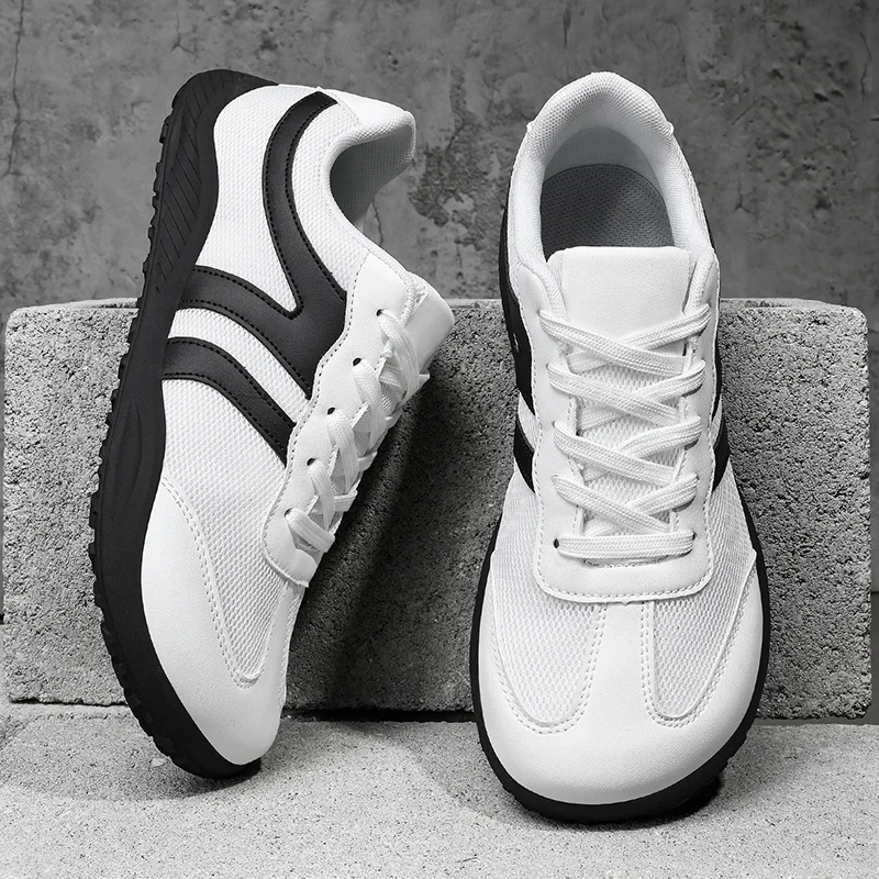 Sommerliche minimalistische Barfußschuhe für Herren mit breiter Zehenbox – Atmungsaktive, leichte Freizeitsneaker mit Zero-Sohlen für Laufen und Walking