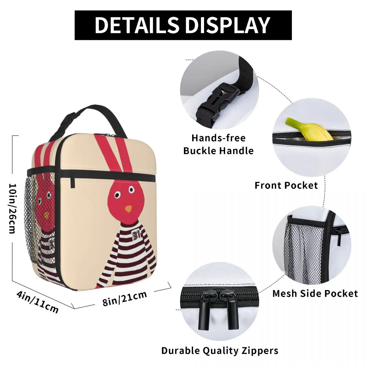 خوان كارلوس بودوك 31 دقيقة معزول حقيبة الغداء المحمولة تشيلية كوميديا الغداء الحاويات حقيبة حرارية حمل علب الاغذية المدرسة #6