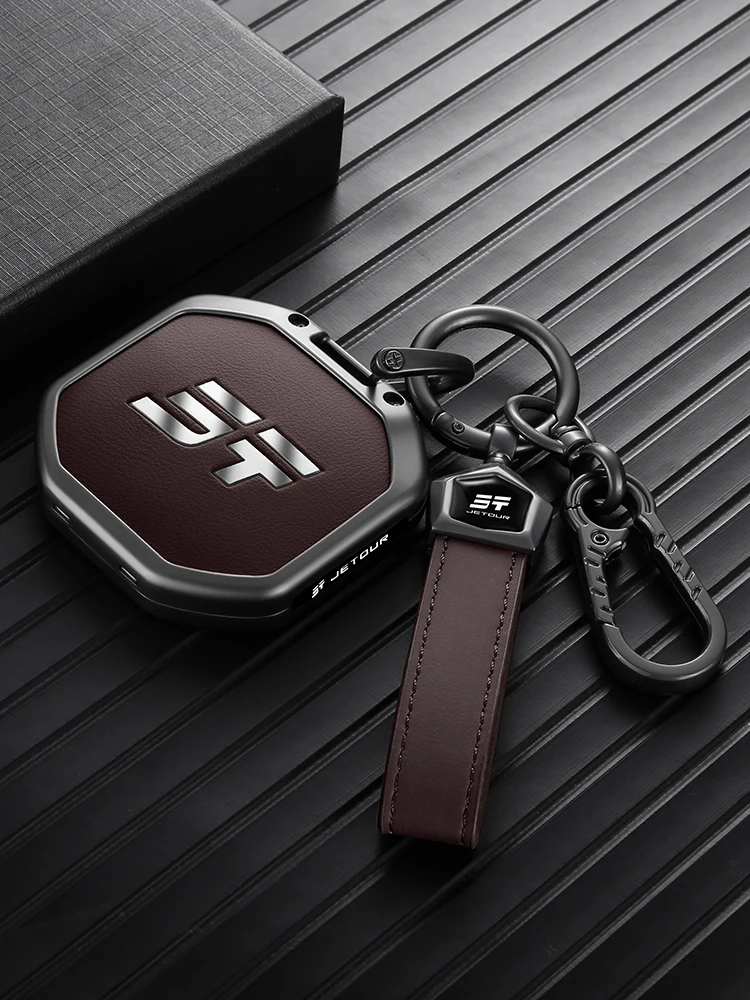 Autoschlüssel-Schutzhülle für Chery Jetour T1 T2 Traveller I-DM Votour T10 Freedom Schlüsselanhänger aus Zinklegierung Vollschutz Stoßfest – Detail 8