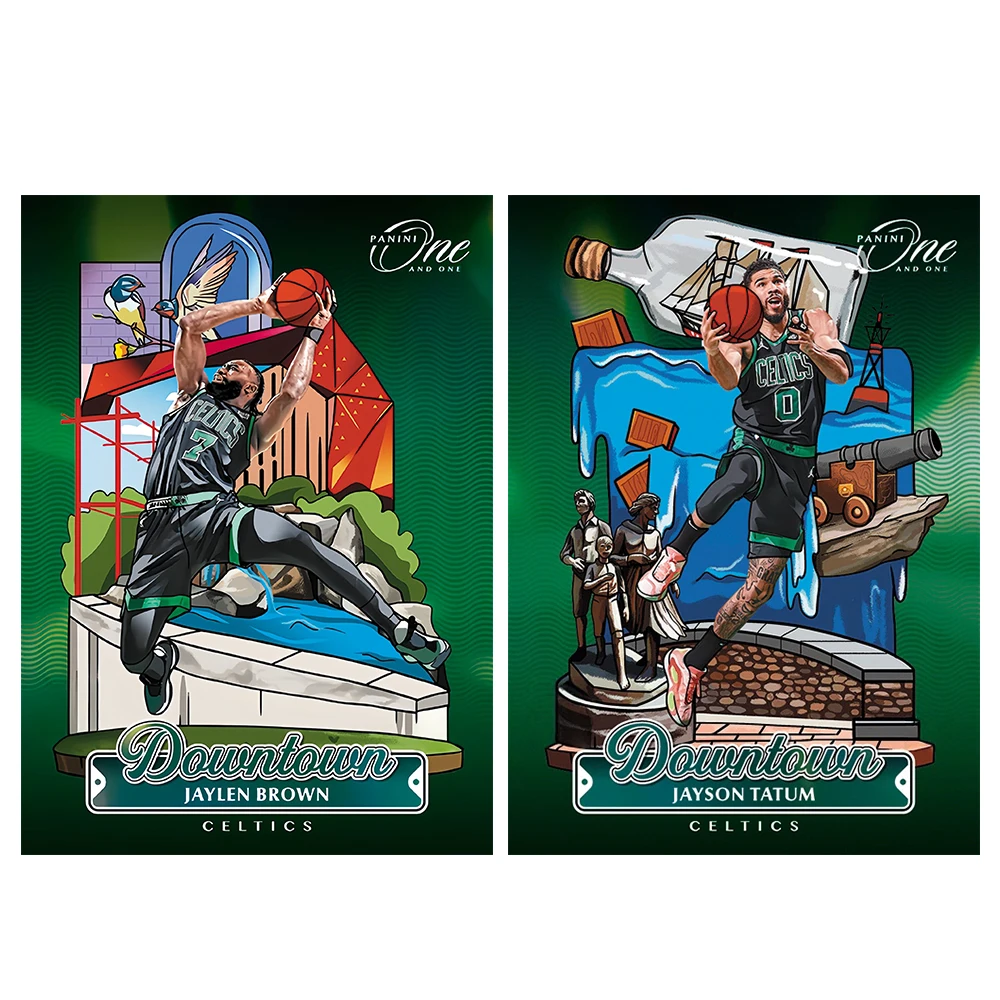 PANINI DIY 24PCS/SET homemade James Durant Wembanyama Doncic Curry Tatum downtowm Laser oblique column texture collectible card
