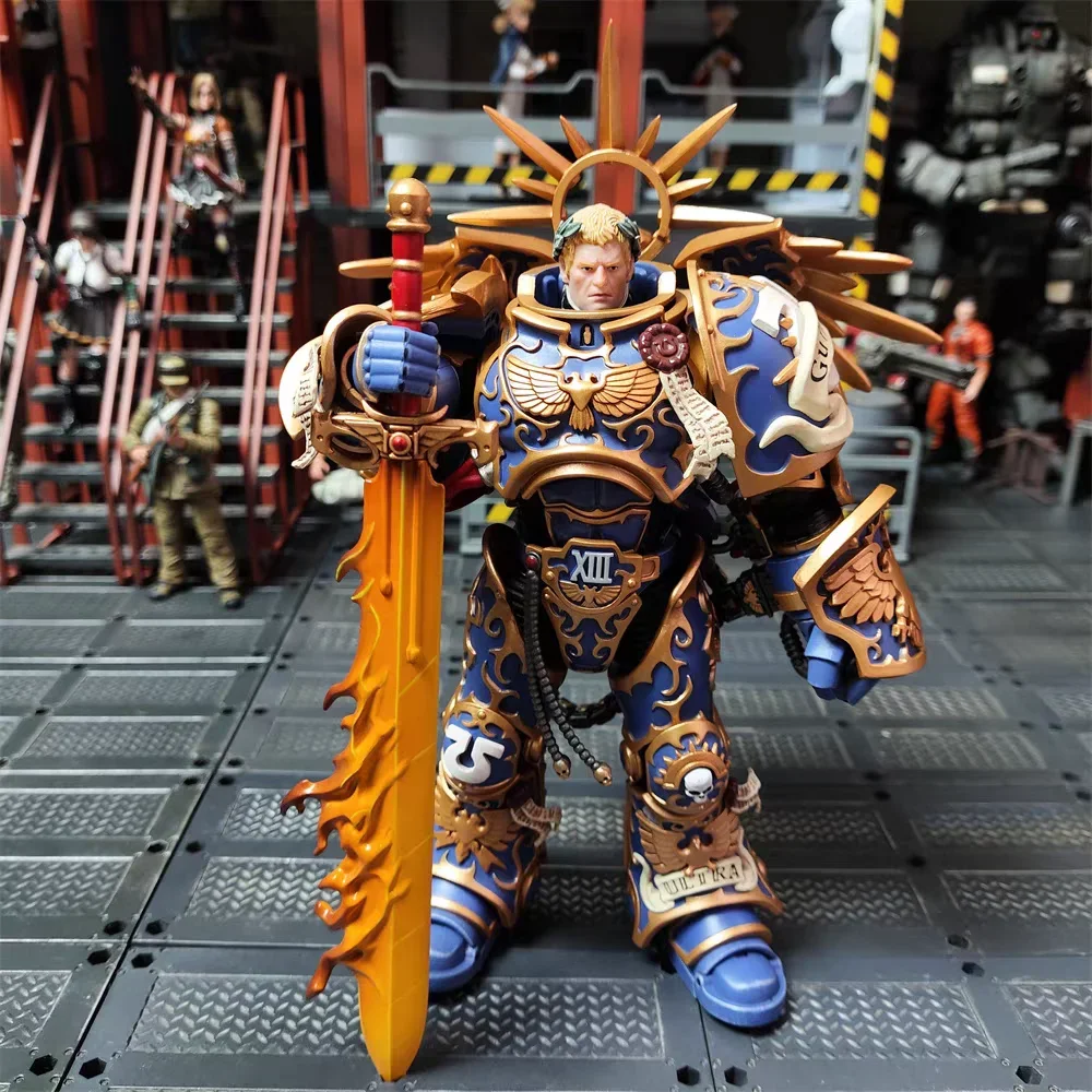 【Op voorraad】Originele JOYTOY Warhammer 40K Ultramarines Originele Robert Guilliman Anime Serie Militair Model 1/18 Action Figure