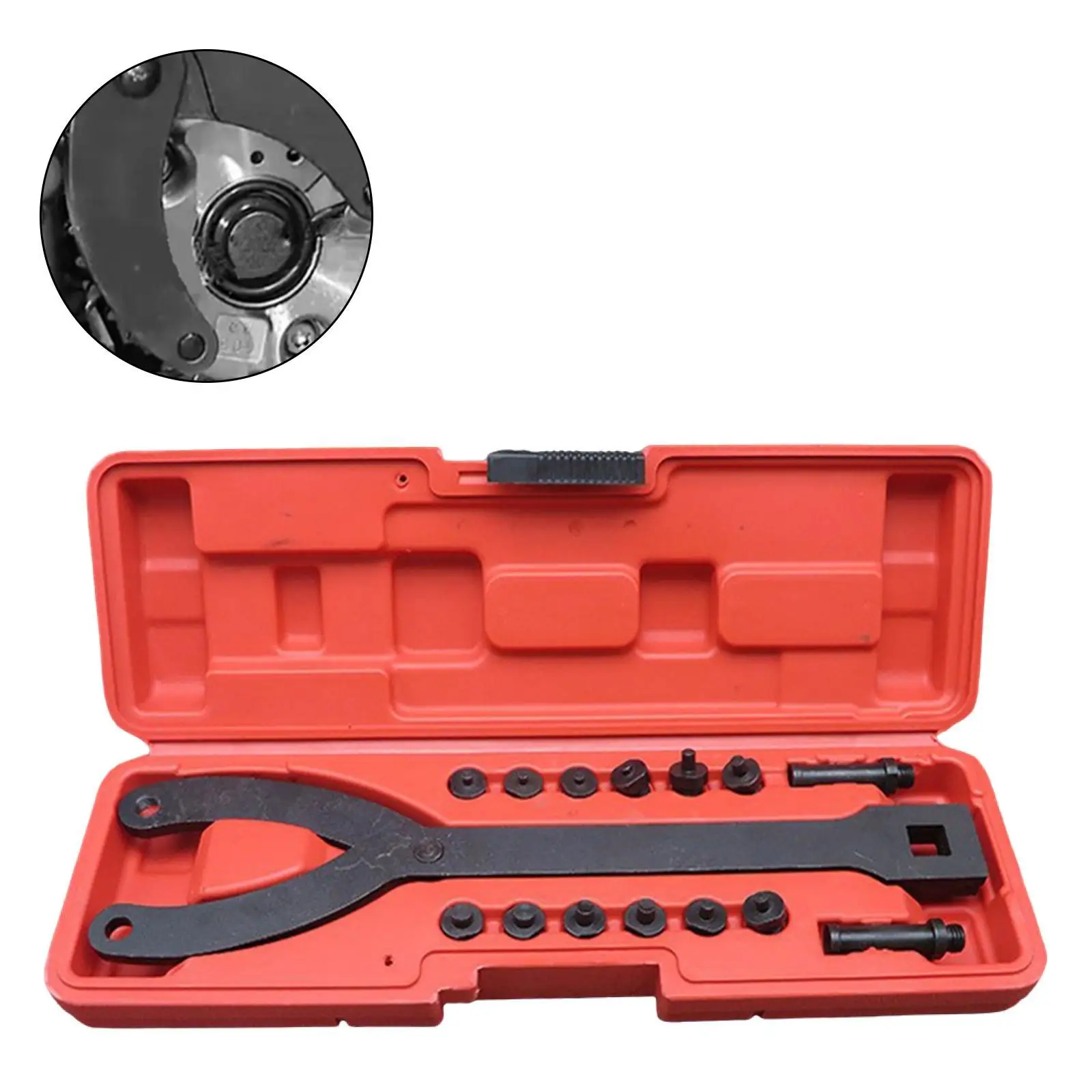 

Variable Pin Spanner Pulley Removal Equipment 15x Sturdy Time Saving Camshaft
