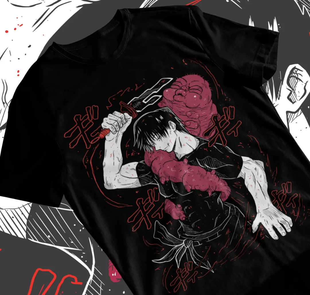 

Jujutsu Kaisen Fushiguro Toji T-shirt Anime Horror Short Sleeve Soft Tee