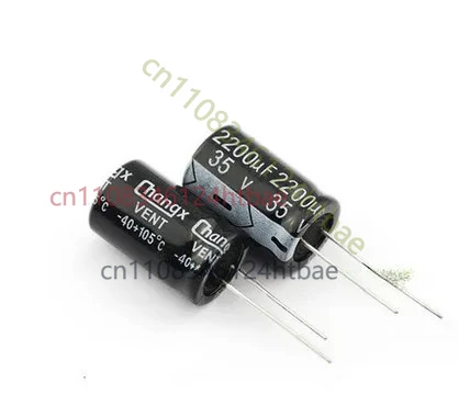 

For 100PCS 35V 2200UF Electrolytic Capacitor 35V2200UF 16*25MM Aluminum Electrolytic Capacitor
