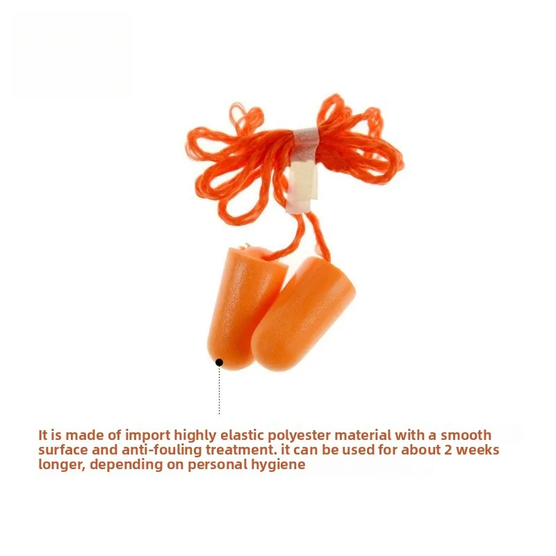 سدادات أذن مع أسلاك لتقليل الضوضاء وعزل الصوت والنوم ومنع الضوضاء