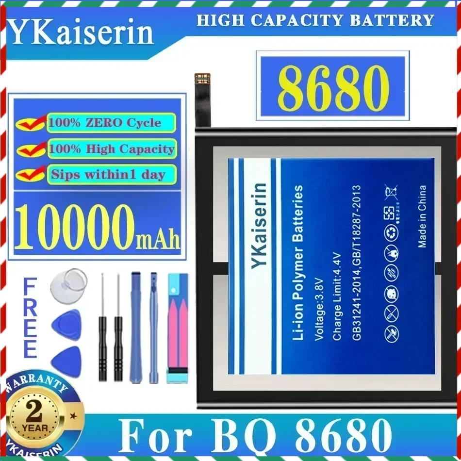 New Arrival YKaiserin 10000mAh Replacement Battery for BQ Battery 8680 Tablet PC + Track Code