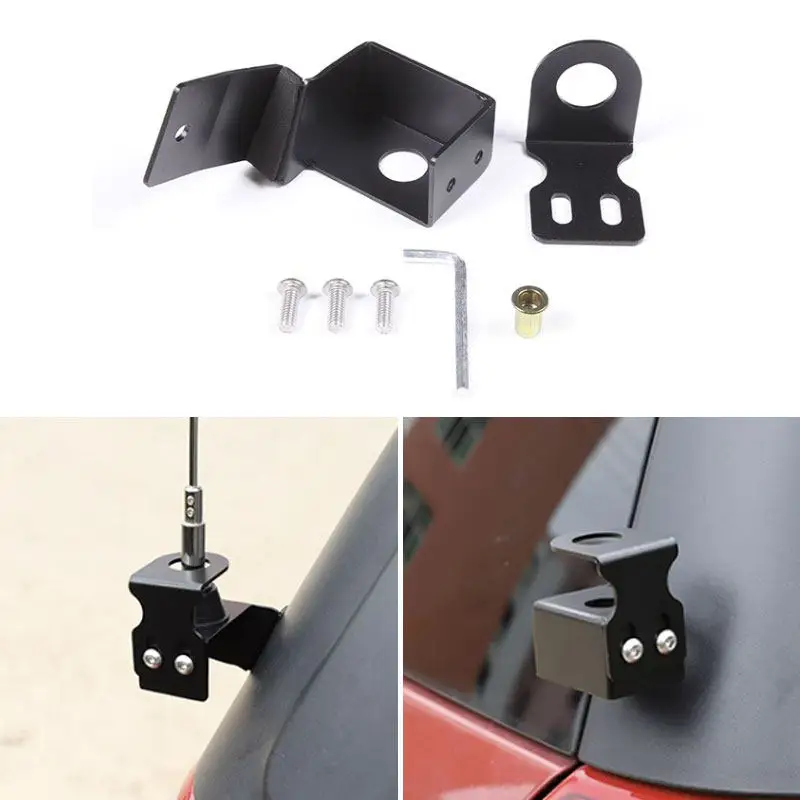 Carbon Steel Car Rear Door Trunk Tailgate Radio Antenna Bracket Base Holder Replacement For Land Rover Freelander 2 2007-2015