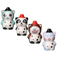 Cat Style Ocarina Small 6 Holes Alto C Ceramic Ocarina Musical Instrument With Neck Rope Accessories For Music Lover Beginners