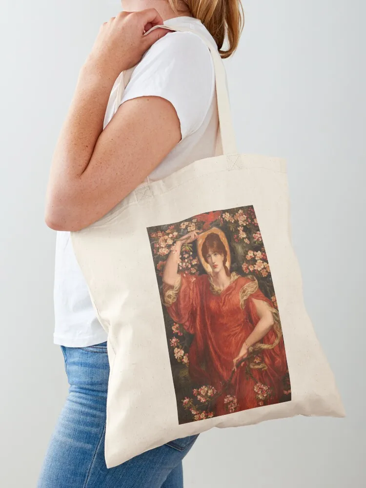 

A Vision of Fiammetta, Dante Gabriel Rossetti Tote Bag Canvas bag for women Gift bag Beach canvas bags