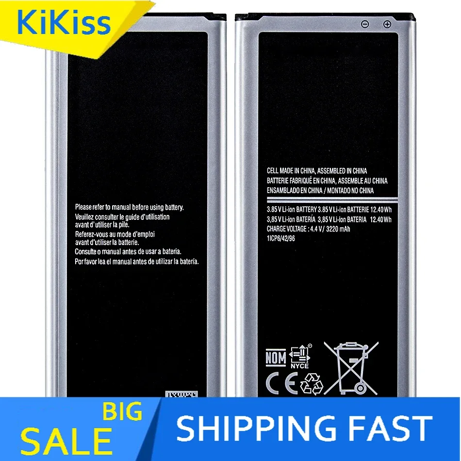 EB-BN910BBE EBBN910BBE per Samsung Galaxy Note 4 Note4 N910 N910H N910A N910C N910F N910FQ batterie