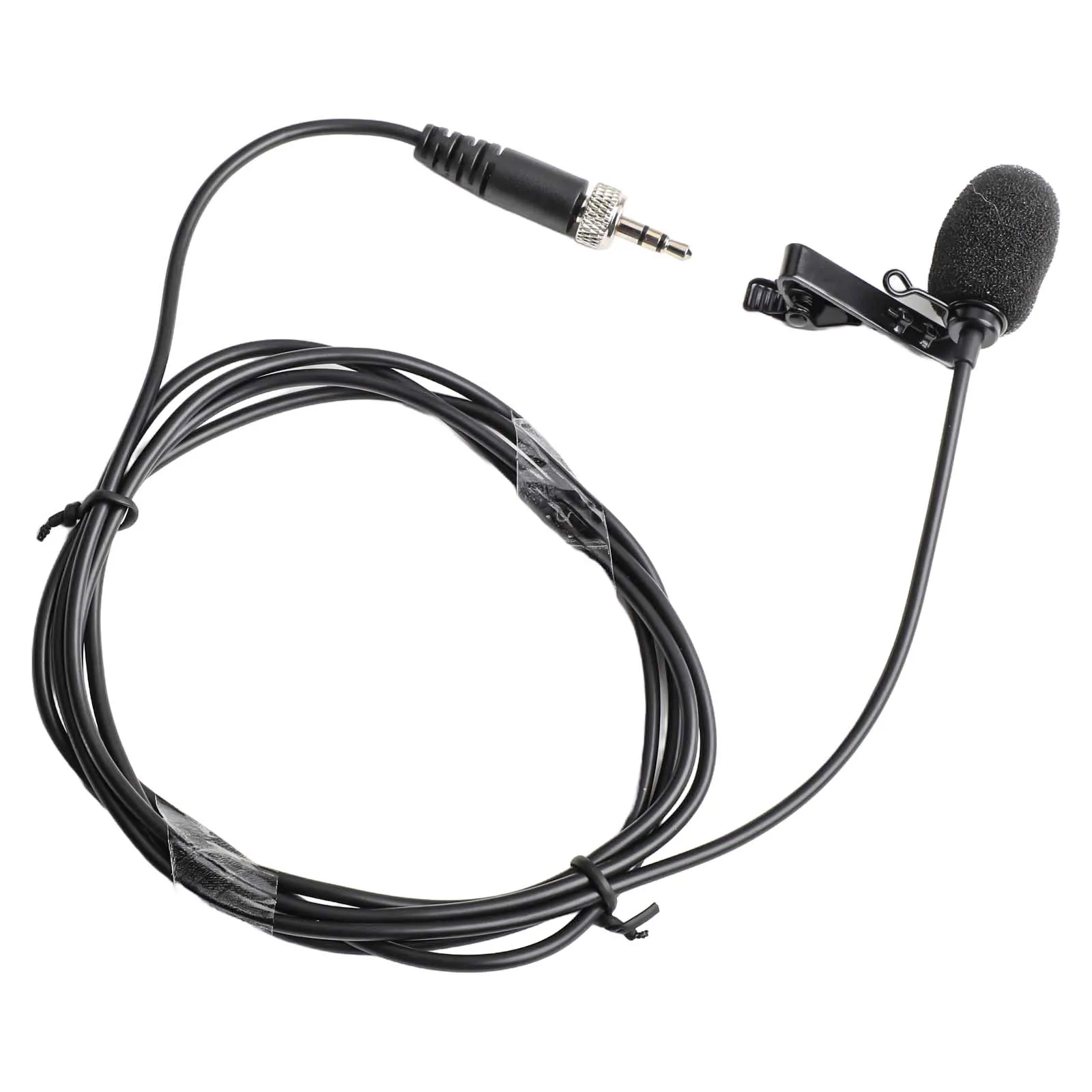 Lapel Microphone For Sony Black Lapel Microphone For Interviews Comfortable Under-ear Design For Archival Public Speaking