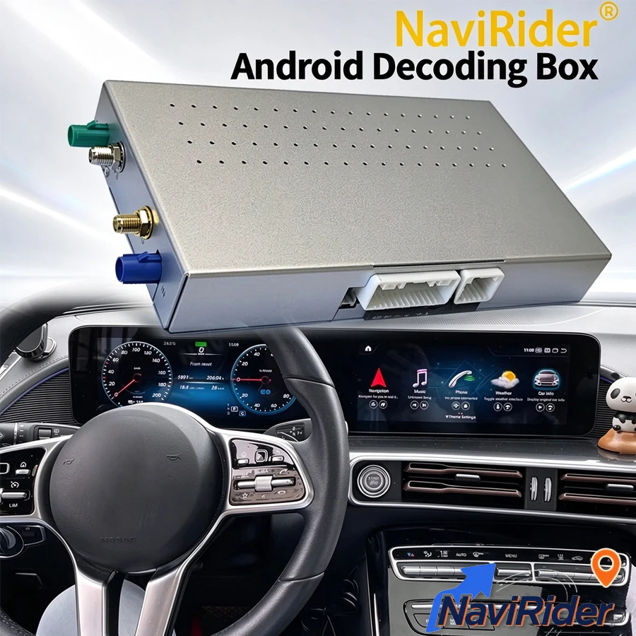 Qualcomm 665 Android Decoder Box For Mercedes Benz GLC V Class EQC Electric 2020-2022 NTG 6 CarPlay Bluetooth GPS Mirror Link
