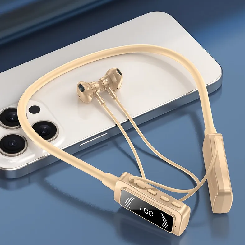 

Wireless Bluetooth 5.3 Earphones Headphones Neckband Outdoor Sports Headset with Microphone Stereo Wireless bluetooth Headset