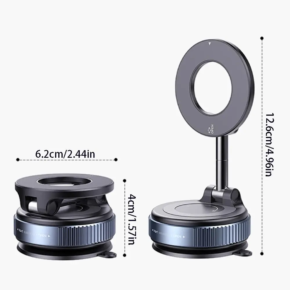 Phone Mount Magnetic Car Phone Holder Folding 360° Rotating Cell Phone Bracket Universal Portable Travel Phone Stand Desktop