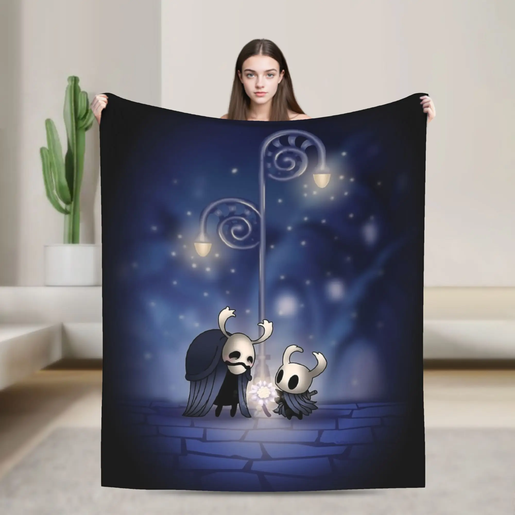 Hollows Knights Silksong  Love Velvet Throw Blanket  Blankets for Home Car Soft Quilt,
