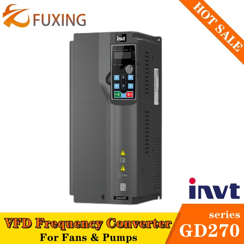 

INVT Inverter GD270-018-4 GD270-022-4 VFD Frequency Converter 380V Drive 18.5kw 22kw For Fan And Pump 3Phase Motor Speed Control
