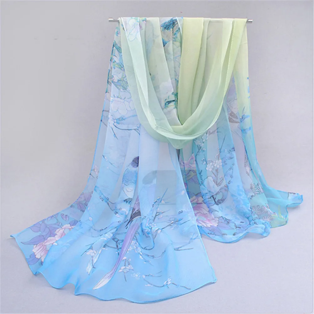 Scarf Woman Muslim Hijab Silk Chiffon Female Summer Sunscreen Scarves Shawls And Wraps Spring Women Fashion Scarf Foulard