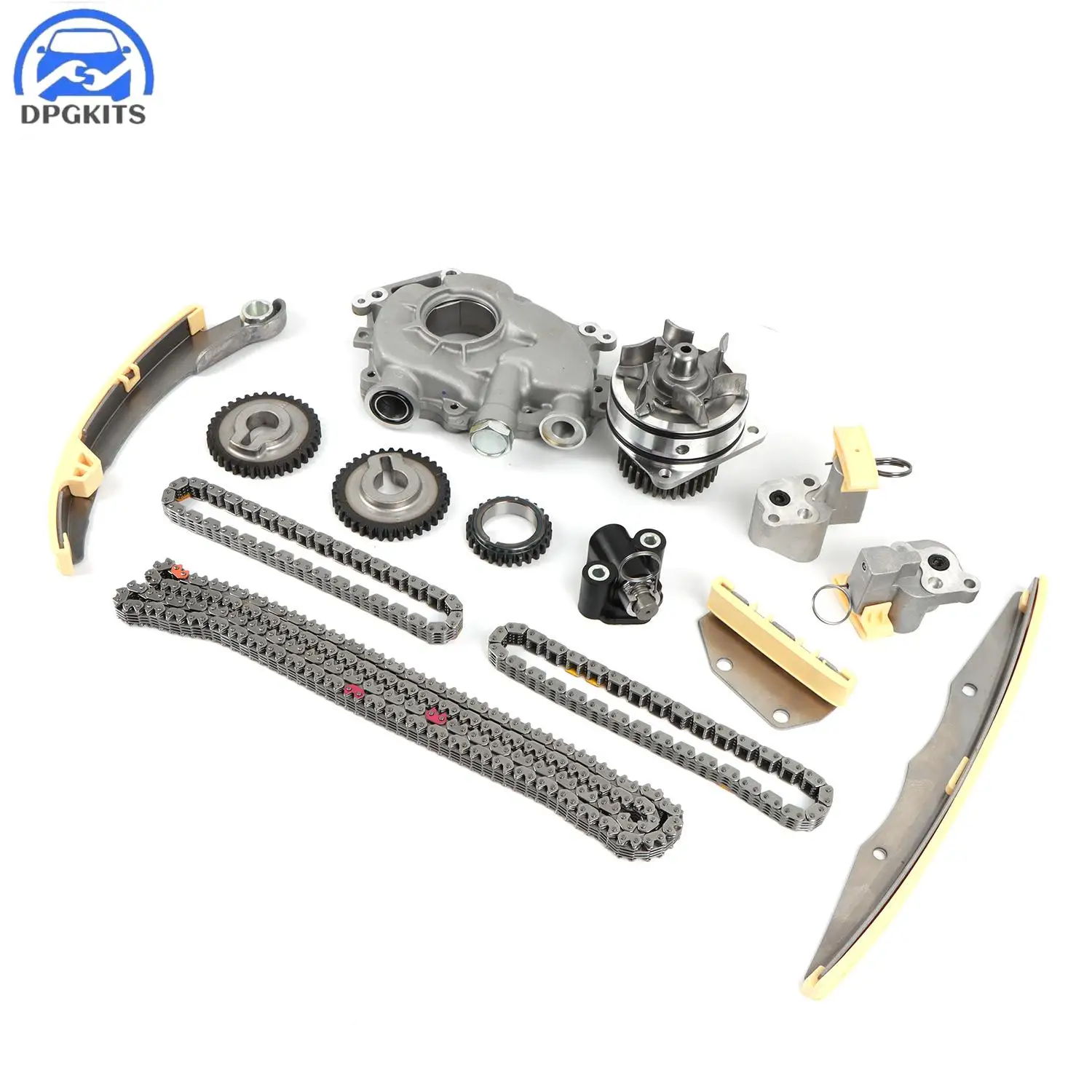 

DPGKITS Timing Chain Kit Water Oil Pump Fit 2005-2010 Nissan Frontier Pathfinder Xterra 4.0L 3954CC V6 DOHC ENG CODE VQ40DE