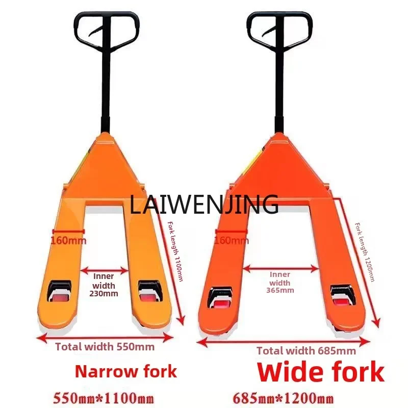 MJY manual ground cattle small truck hand-pulled loading and unloading pallet hydraulic lift forklift