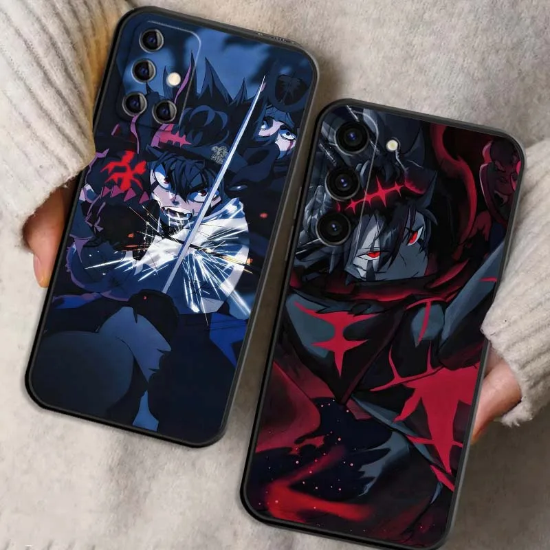 

Senior Black Clover Anime For Samsung Galaxy S25 S24 S23 S22 S21 S20 S10 Ultra Plus FE 5G Black Soft TPU Cover