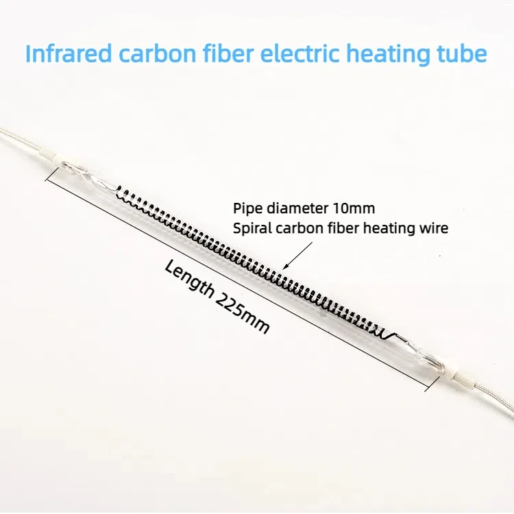 Carbon Fiber Infrared Heating Lamp Heater with Lamp Shade Reflector Light Wave Therapy  Baking Paint Drying