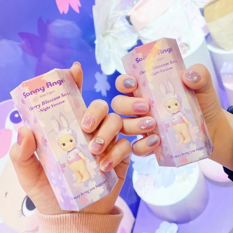 

Подлинная серия Sonny Angel Night Cherry Blossom Cherry Blossom, ограниченные издания, глухие коробки, украшения, милые загадочные игрушки-сюрпризы