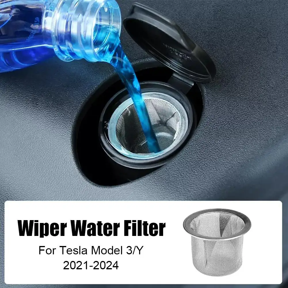 

for Tesla y/s/x 2021-2024 Wiper Water Filter Net Wiper Filling Port Funnel Net for Tesla Model Y Juniper R6w8