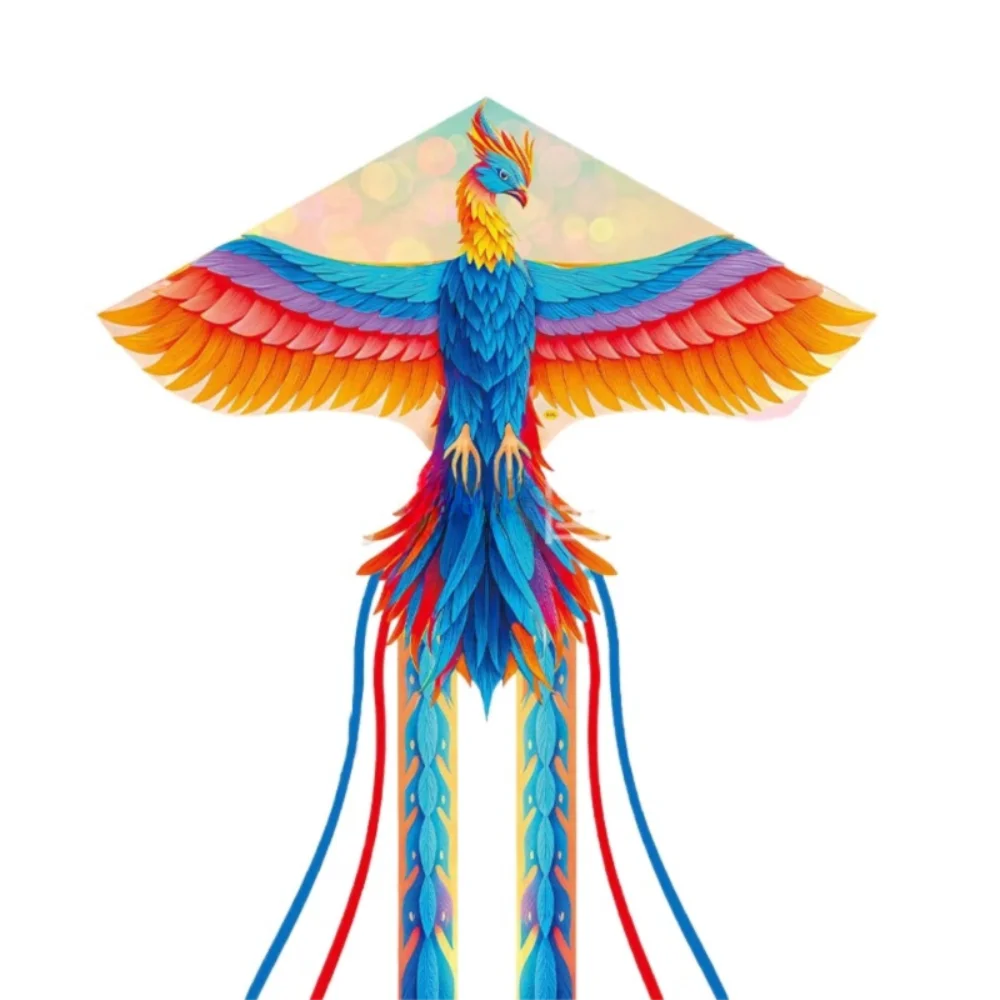 Neuer, leicht zu fliegender großer Delta-Drachen, 100 Meter Drachenschnur, guter fliegender fliegender Drachen, Kindergeschenk, schöner Phoenix-Drachen, Familienausflüge