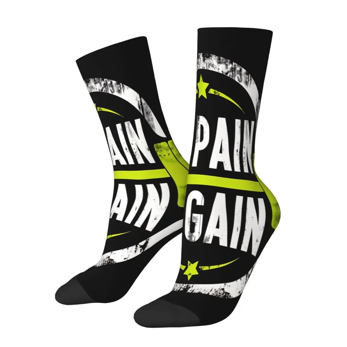 No Pain No Gain GYM Socks Male Mens Women Spring Stockings Hip Hop