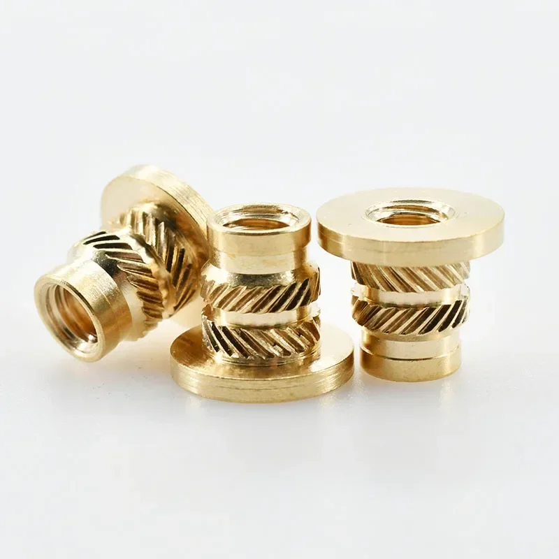 Hot Melt Nuts Brass Insert Nut Copper Nutsert Inserts Heating Embedded Thread Nuts Insertion Insertnut M2 M2.5 M3 M4 M5 M6 M8