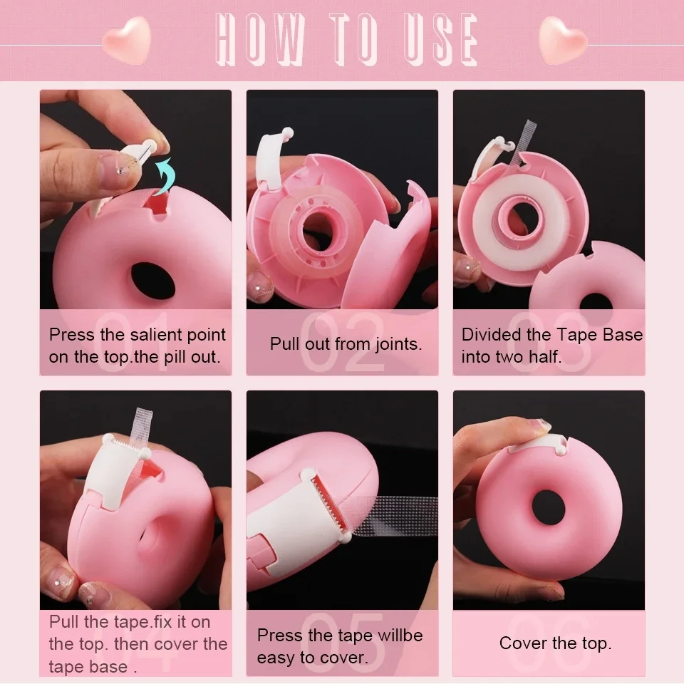 5/10 Stück nicht gewebtes Silikon-Gel-Klebeband für empfindliche Haut, atmungsaktives Augenpflaster, Wimpernverlängerungs-Make-up-Zubehör – Detail 17