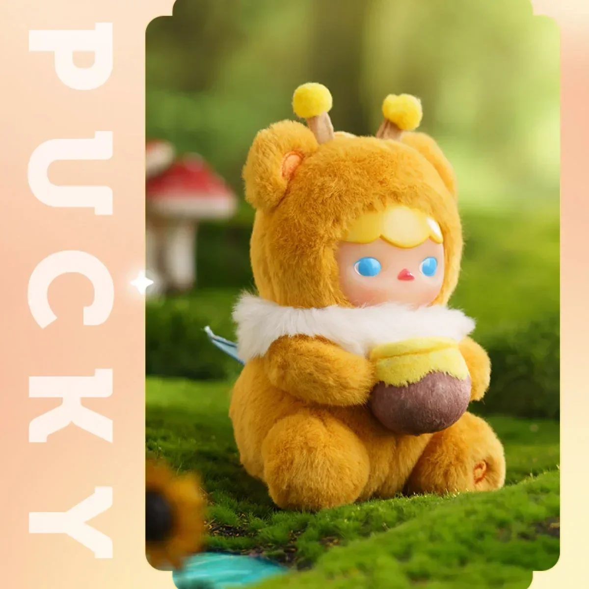 POP MART Pucky Bear Planet Series Plush Blind Box Toys Guess Bag