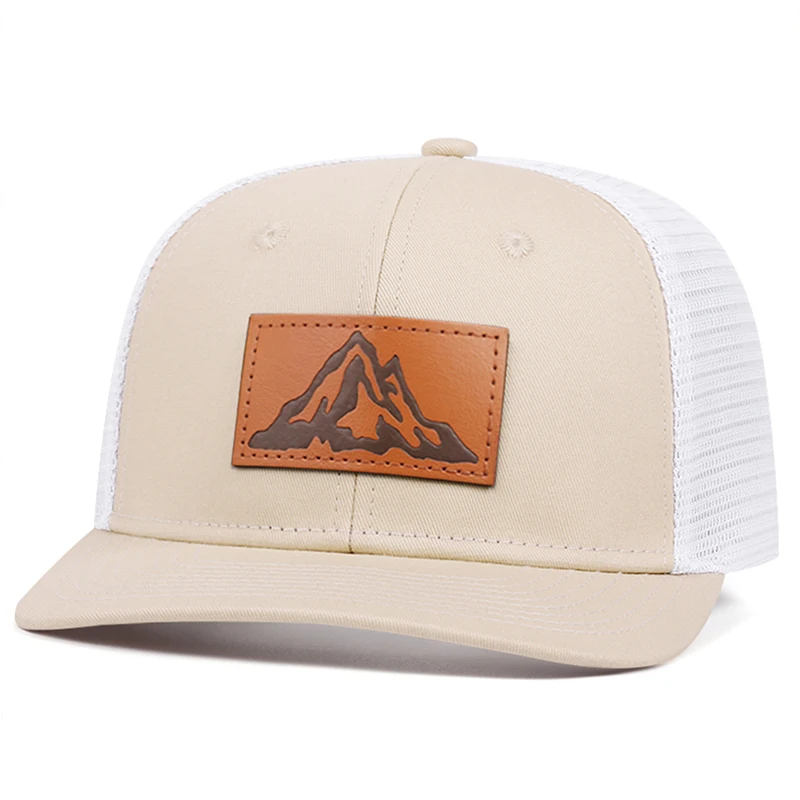 2025 قبعة شبكية جديدة عصرية وبسيطة ريتشاردسون ليبل ماونتن مطبوعة حافة مسطحة قبعة بيسبول الترفيه في الهواء الطلق ظلة قبعة #5