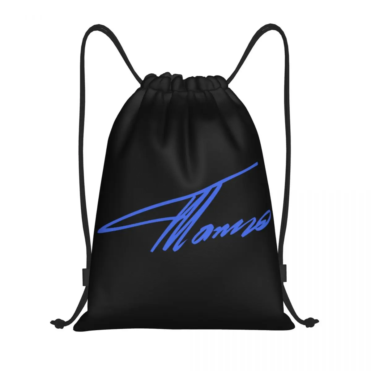 Blue Alonso Sports Car Drawstring Backpack Sports Gym Bag for Men Women Fernando Motor Racing Shopping Sackpack