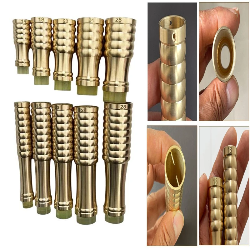 Brass Polyurethane Gasket Multiple Sizes 14mm-28mm For Hiking Pole Chair Leg Feet Replacement Cane Crutch Tip With Anti-Skid