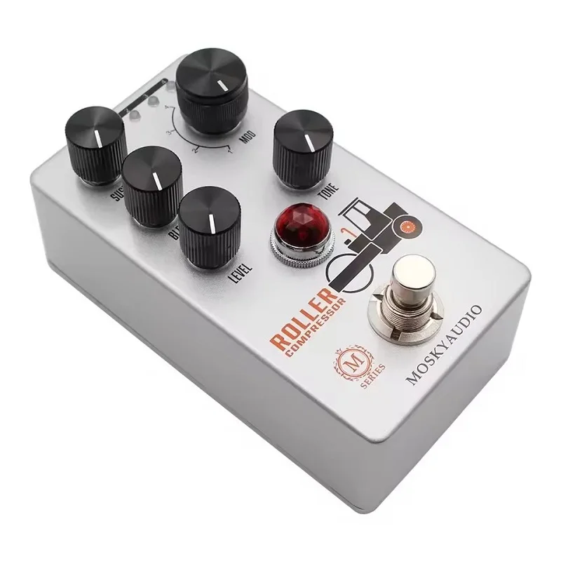 Mosky Roller Compressor Guitar Pedal,4 Modes Compress effect with Sustain/Blend/Level/Tone Button,Compressor Pedal