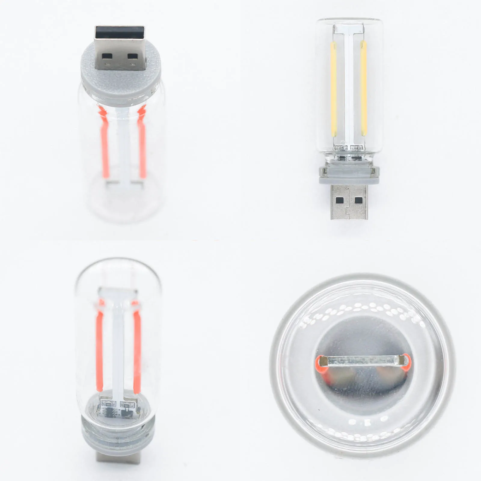 Imagem -03 - Lâmpada Led Colorido Filamento Luz Noturna Luzes de Alimentação Usb Controle de Toque Quarto Cabeceira Iluminação de Mesa