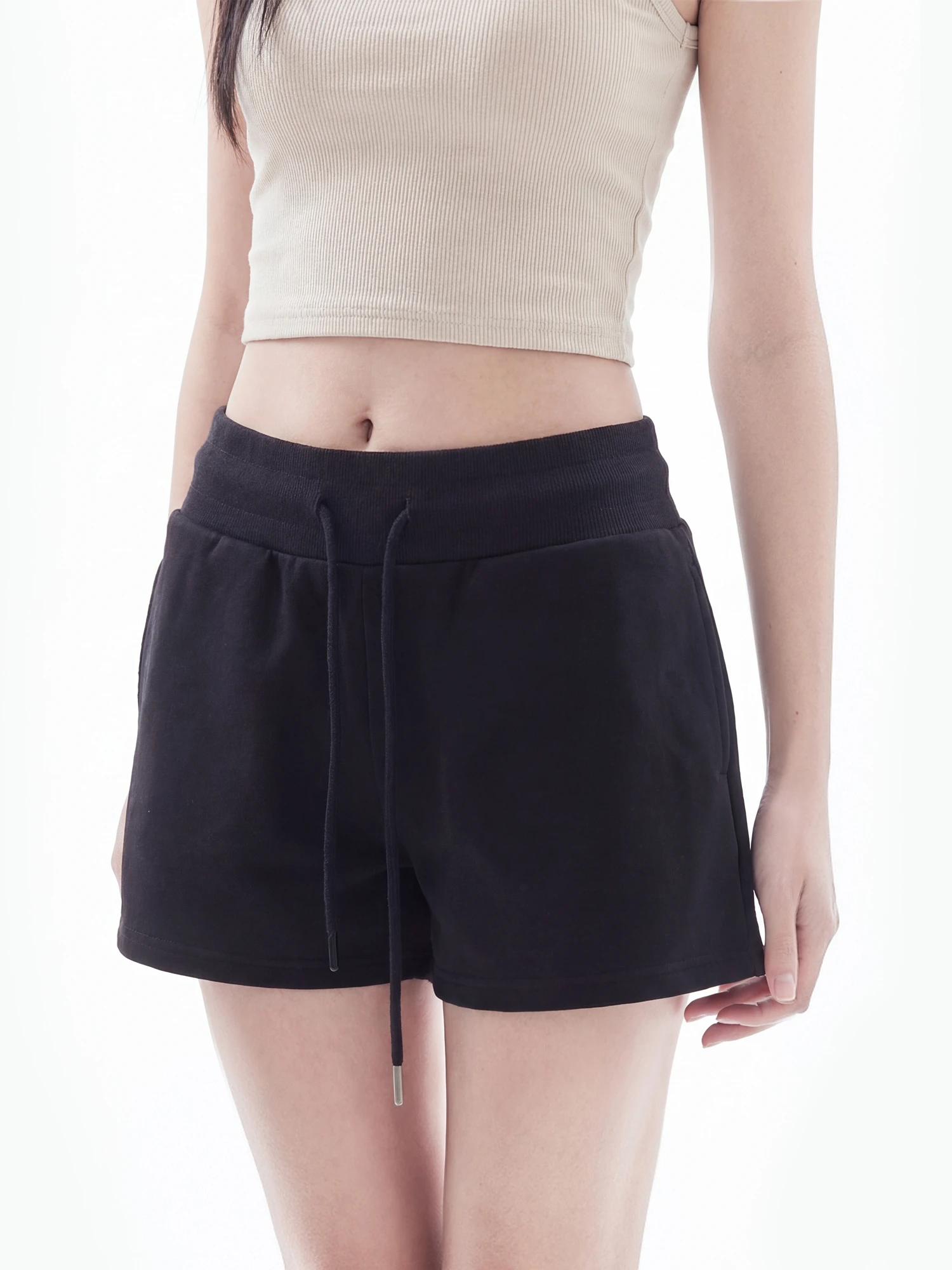 

American Style Drawstring Sports Shorts Women Summer New Casual Loose Outdoor Wear High Waist Slimming Hot Pants Street Style