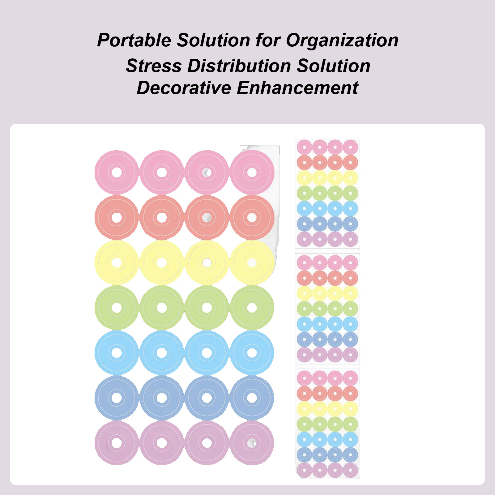 ملصقات ثقب الموثق دوائر لاصقة مستديرة واقيات ثقب ذاتية اللصق للورق لصياغة الملاحظات السائبة حزمة لوازم الكتب #1