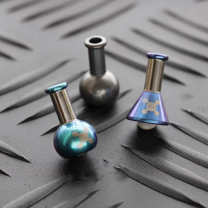 

1PC Titanium Vial Zipper Bracelet Pendant Rope Paracord Lanyard Tail Pendant Bead Umbrella Rope DIY Pendant