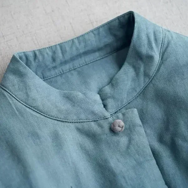 Giacca trapuntata da donna con fibbia retrò, vestiti spessi imbottiti in cotone, capispalla caldi di media lunghezza, moda giapponese