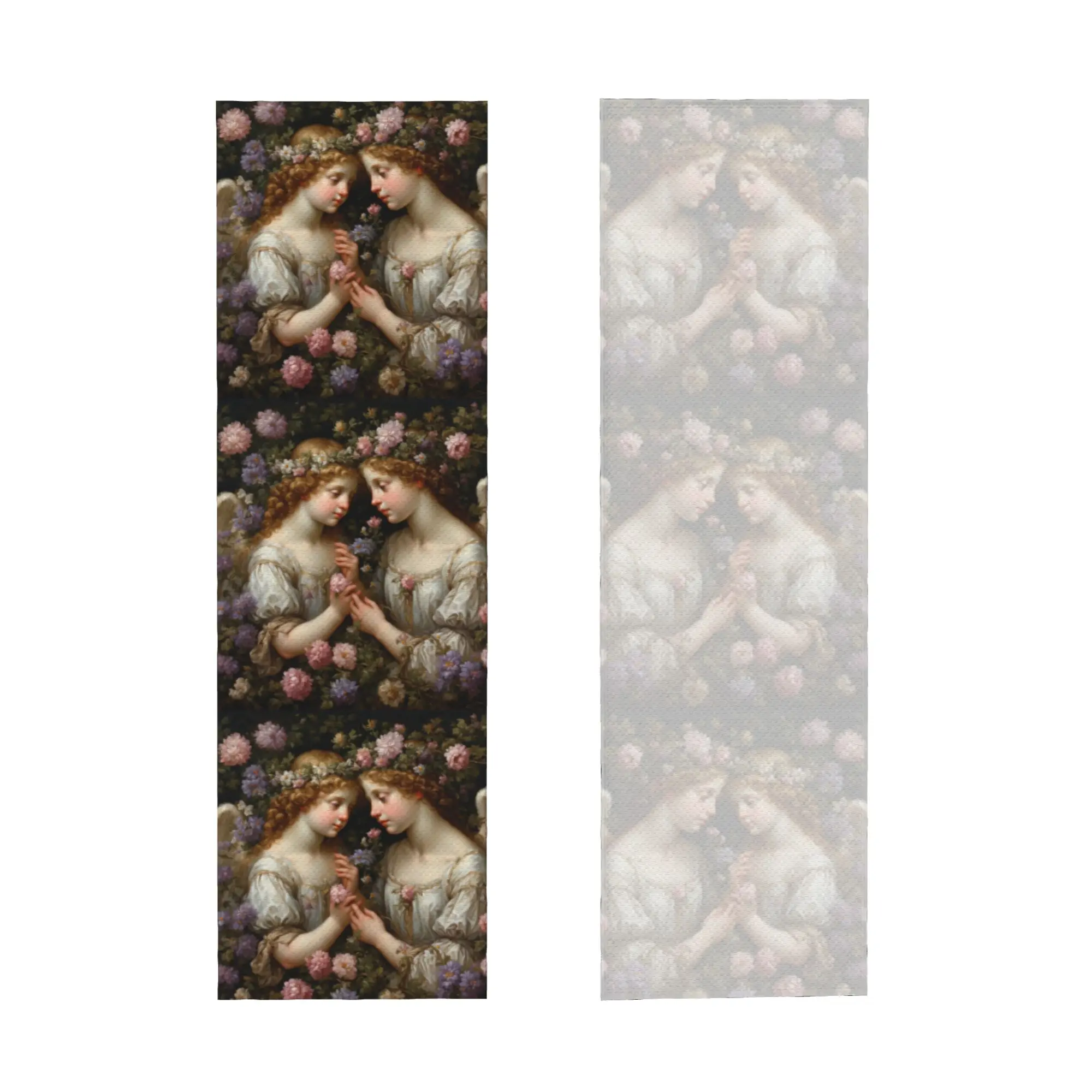 Victorian Angel And Flowers Cold Exercise Towel   Super Soft Breathable Instant Cooling Towel Yor Gym Towels