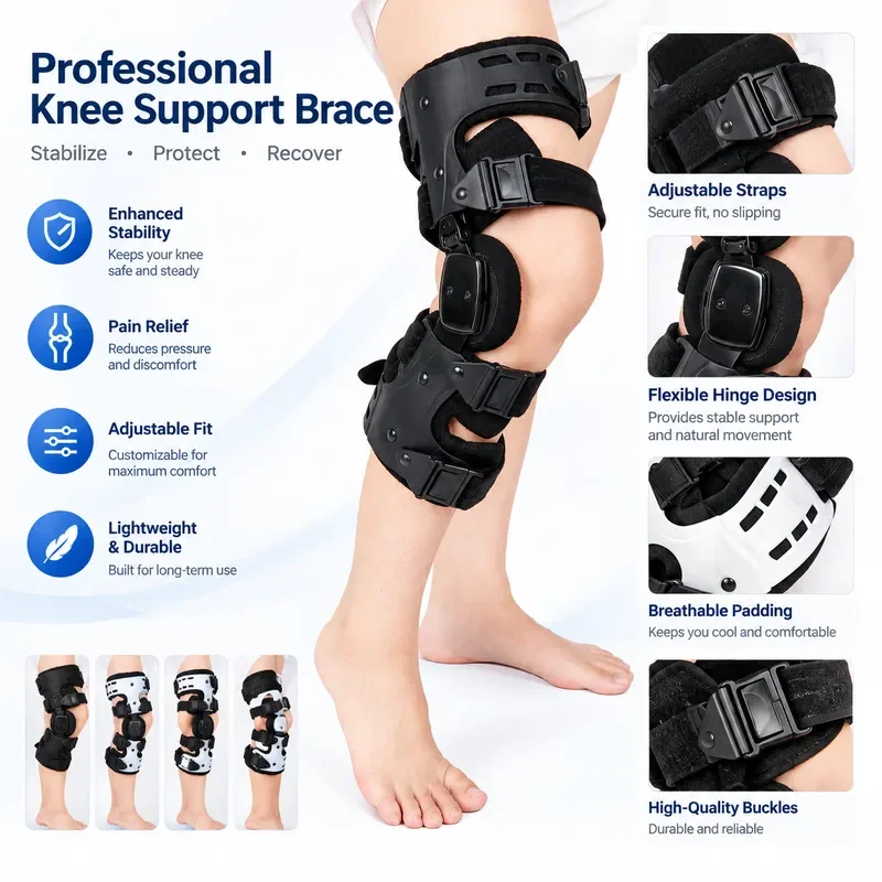 Adjustable Breathable Sports Knee Pads Joint Support Brace Protective Gear for Running Basketball Cycling